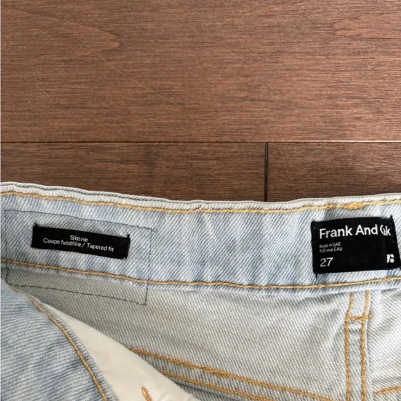 Frank & Oak Light Blue Jean Shorts - Picture 3 of 3